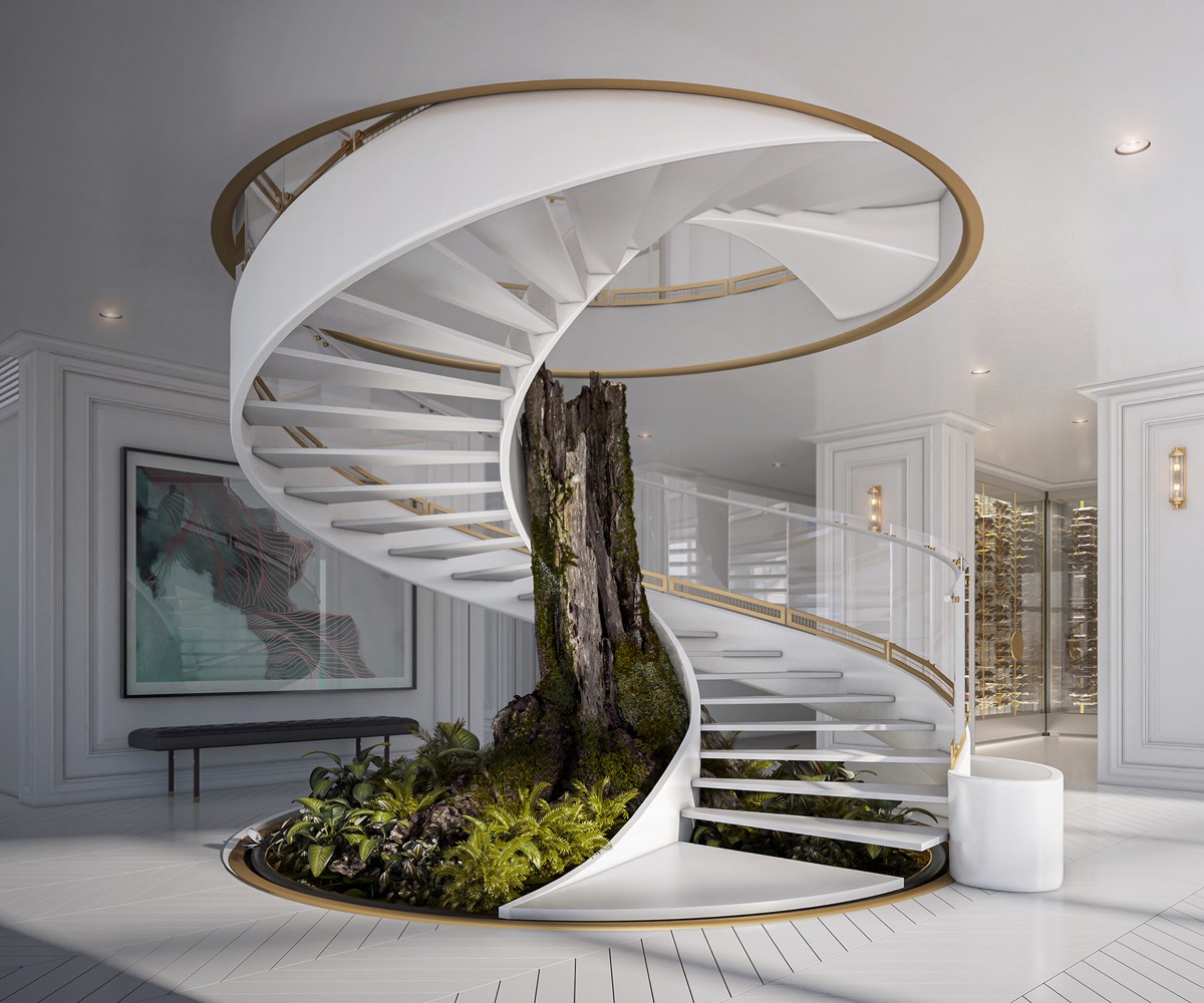 50款螺旋楼梯设计欣赏(2) - 设计之家