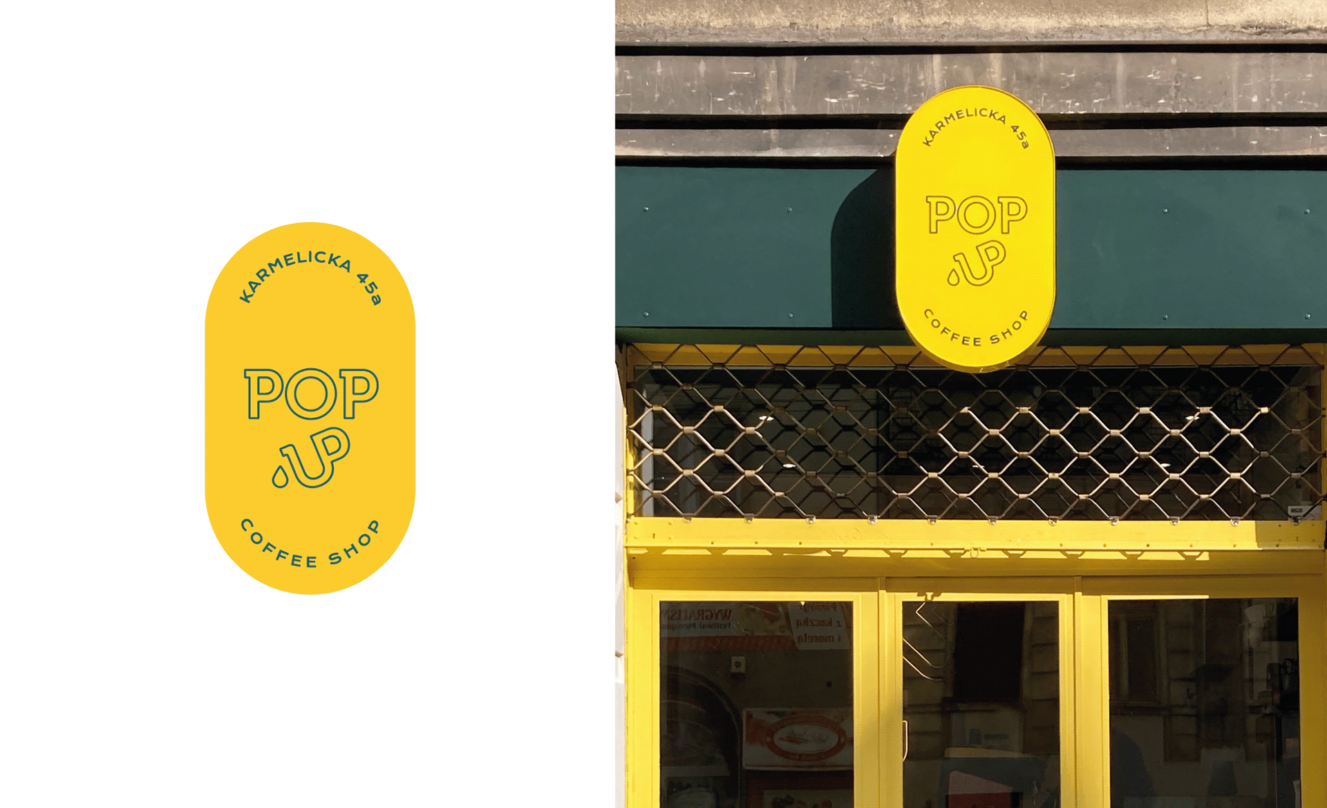 PopUp Coffee Shop咖啡店品牌视觉设计
