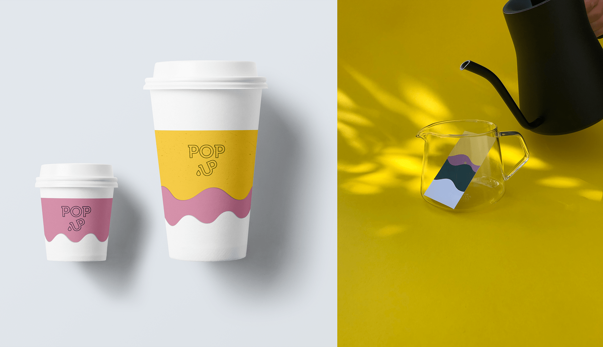 PopUp Coffee Shop咖啡店品牌视觉设计